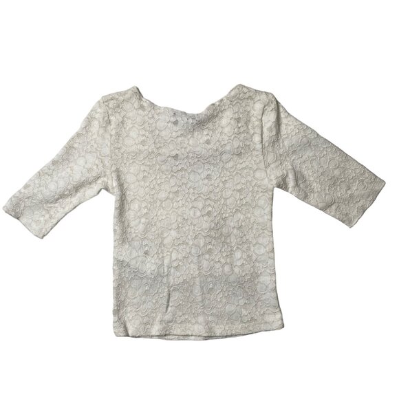 Zara Women's White Lace Crop Top, size Small - Picture 4 of 7